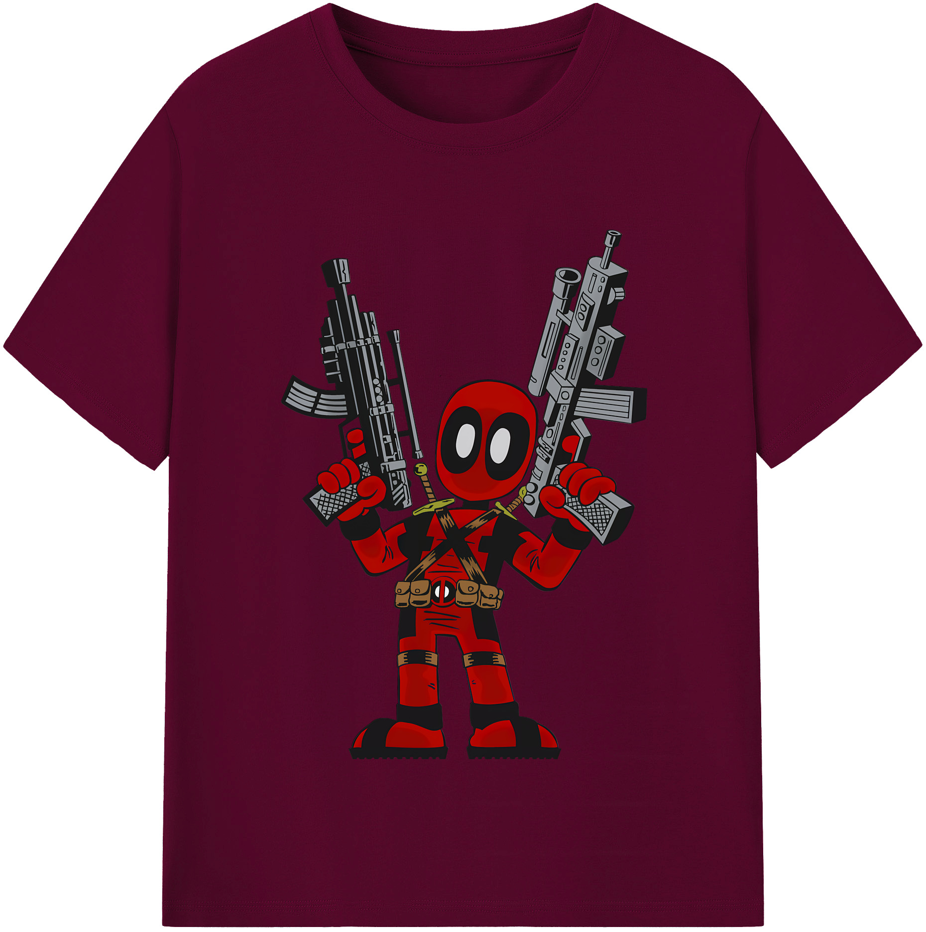 （画像用） Deadpool デッドプール レディースカジュアルプリントTシャツ（綿100％）